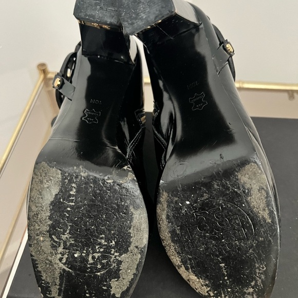 Tory Burch Glossy Black Ankle Booties - Picture 11 of 12